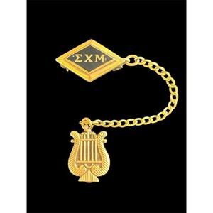 Sigma Chi Mu Greek Fraternity Pin 1/20 10k